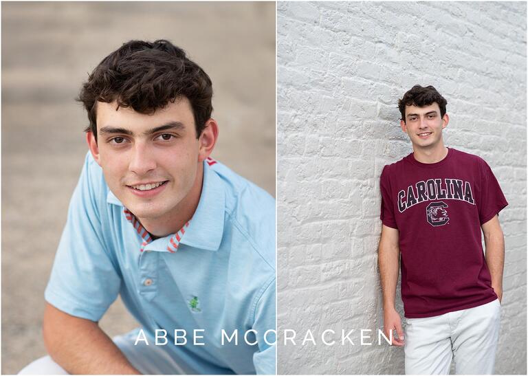 Senior pictures in downtown Matthews