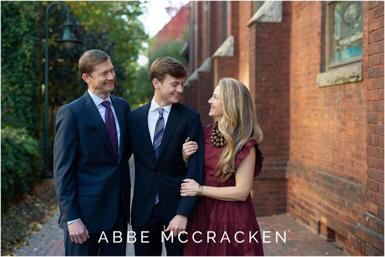 Uptown Senior Session with parents