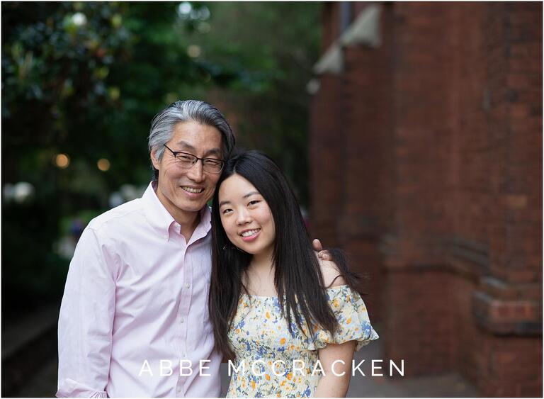 Senior picture of father and daughter