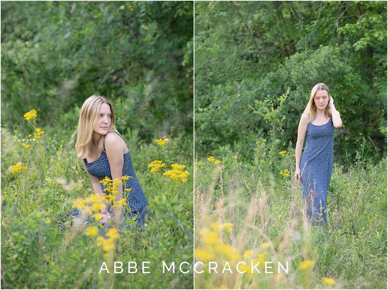Natural portraits at Marvin Efird Park, senior portraits