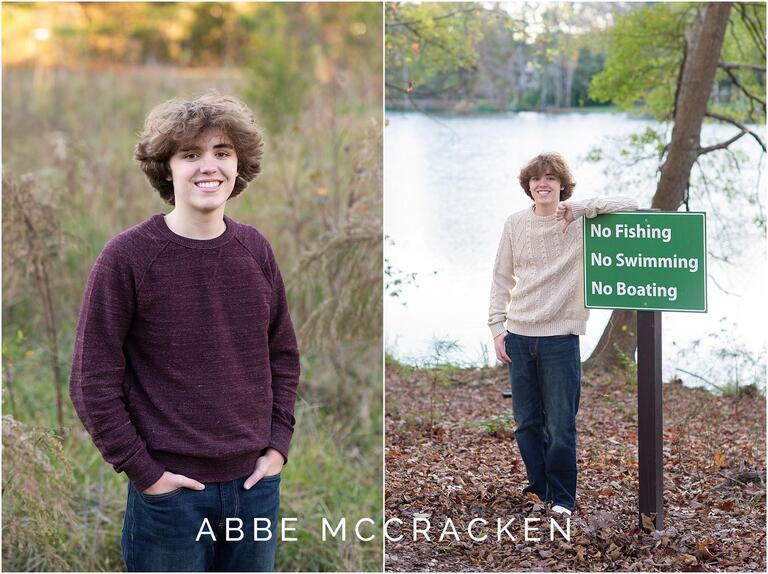 Senior portraits in the wheat fields south of Charlotte, NC