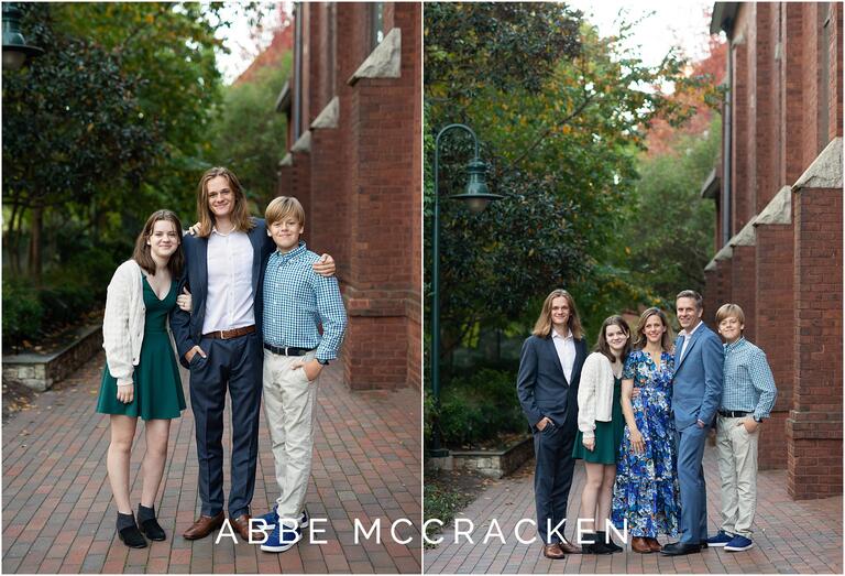 Family photographs in Uptown Charlotte