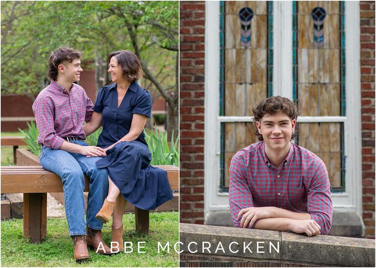 Candid and posed senior portraits in Matthews NC