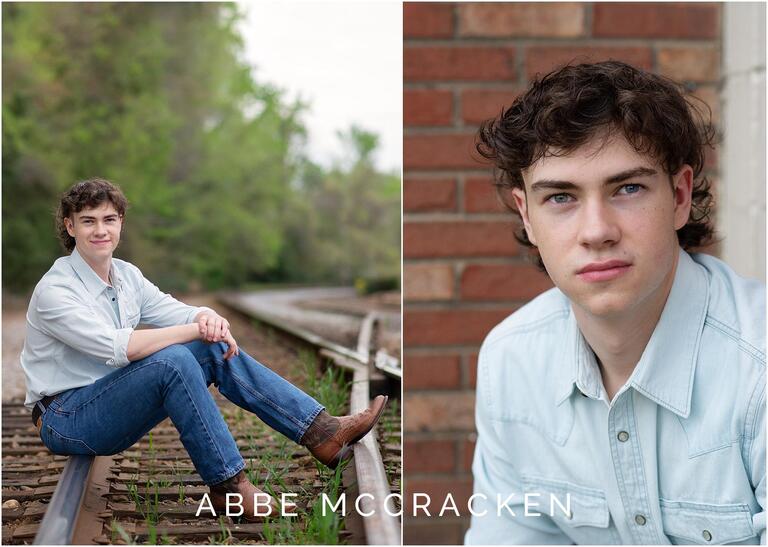 Professional photos of teens in downtown Matthews