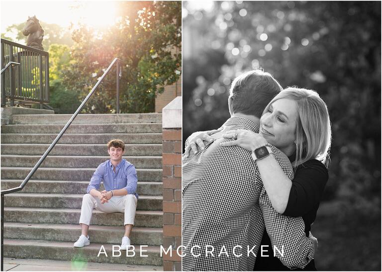 Spring senior session featuring local football star