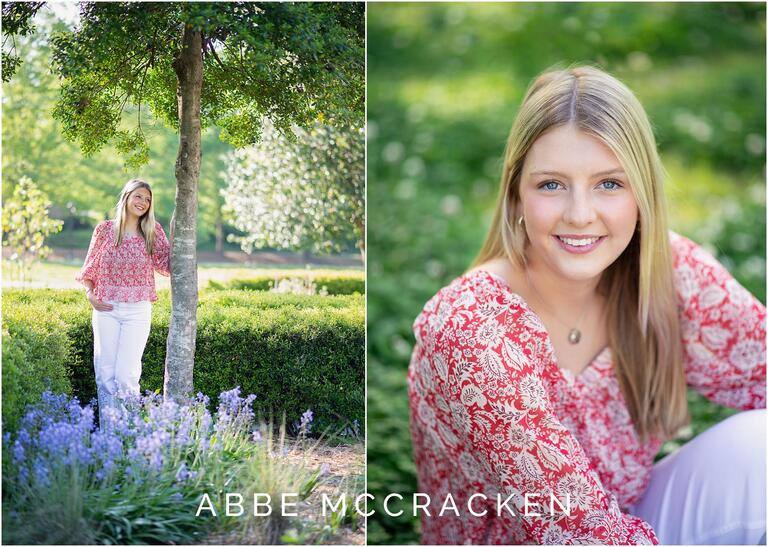 Senior portraits in Independence Park, Charlotte