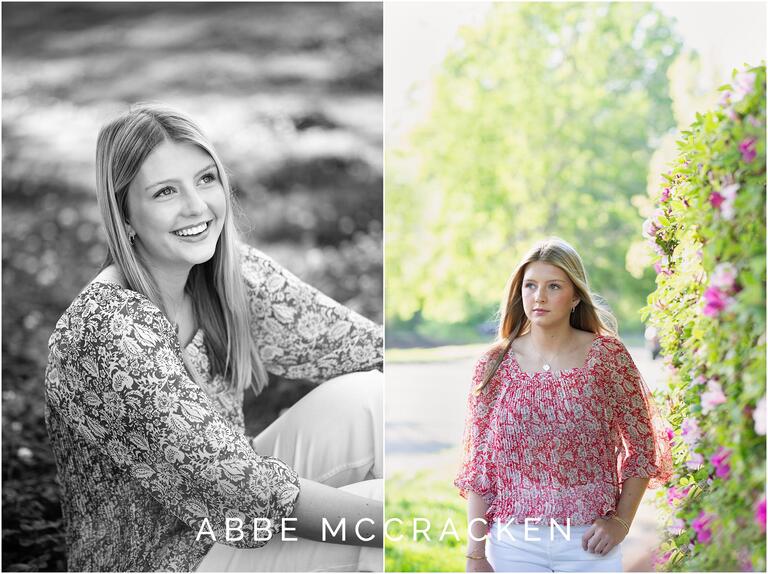 Senior portraits in Independence Park, Charlotte NC