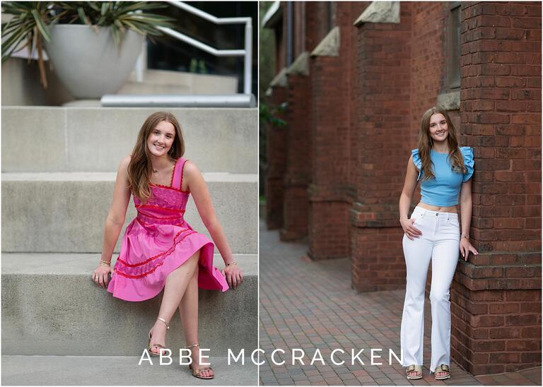 Senior pictures in Uptown Charlotte, North Carolina