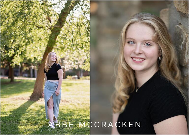 Stunning portraits of high school senior in Charlotte NC
