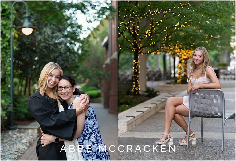 Portraits of a high school senior in Uptown Charlotte, North Carolina